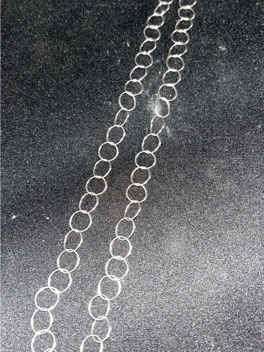 Vintage Milor Italian Sterling Silver Circle Link Chain